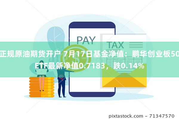 正规原油期货开户 7月17日基金净值：鹏华创业板50ETF最新净值0.7183，跌0.14%