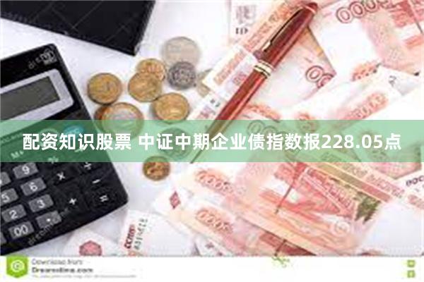 配资知识股票 中证中期企业债指数报228.05点