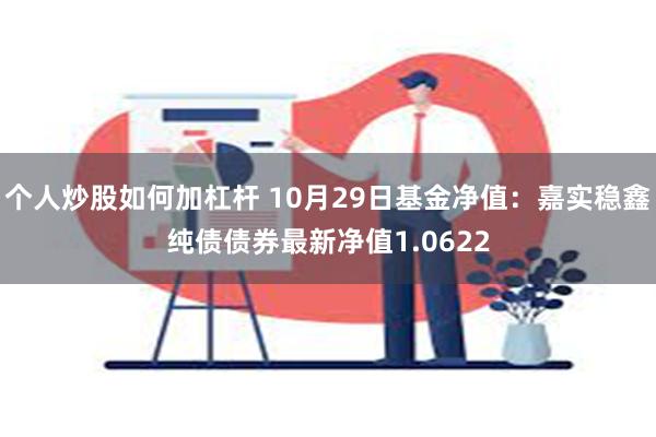 个人炒股如何加杠杆 10月29日基金净值：嘉实稳鑫纯债债券最